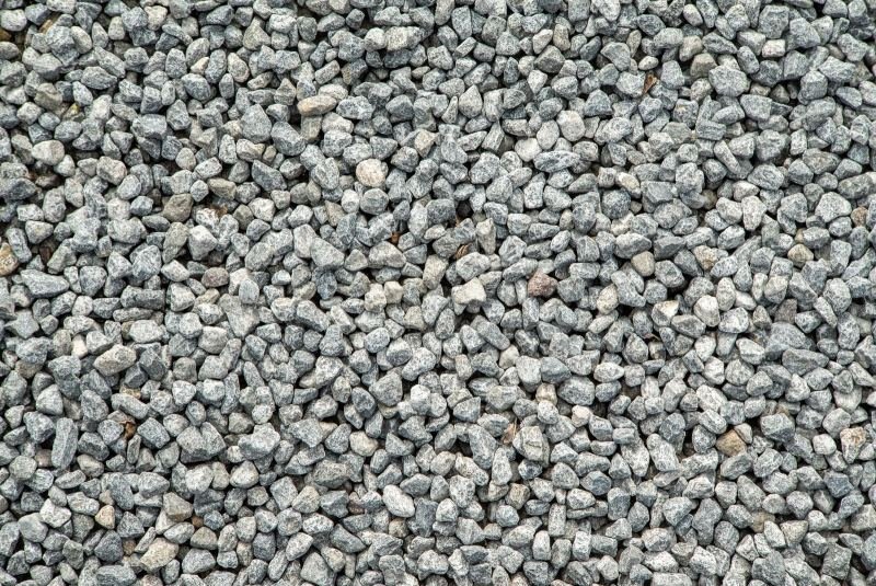 Grey aggregate, representing bulk limestone